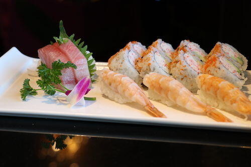 Yellowtail Sashimishrimp Sushicali Rolls